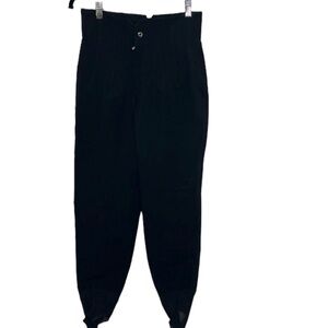 Bogner Black High Waisted Ski Snow Stirrup Wool Pants Women's Size 8